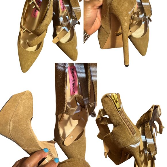 Betsey Johnson Platform Heels Size 8 - Picture 3 of 6